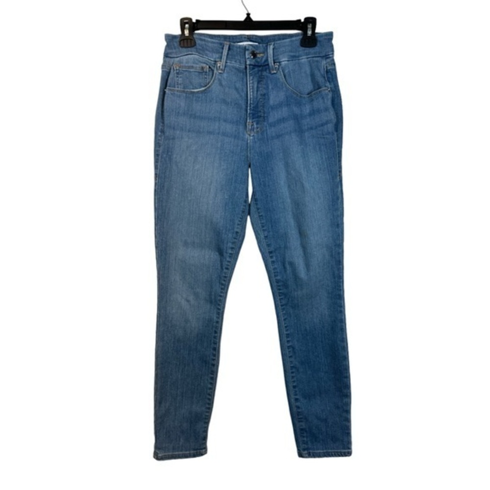 Good American Good Legs Crop Denim Blue Jeans Size 8/29 #1331-LA